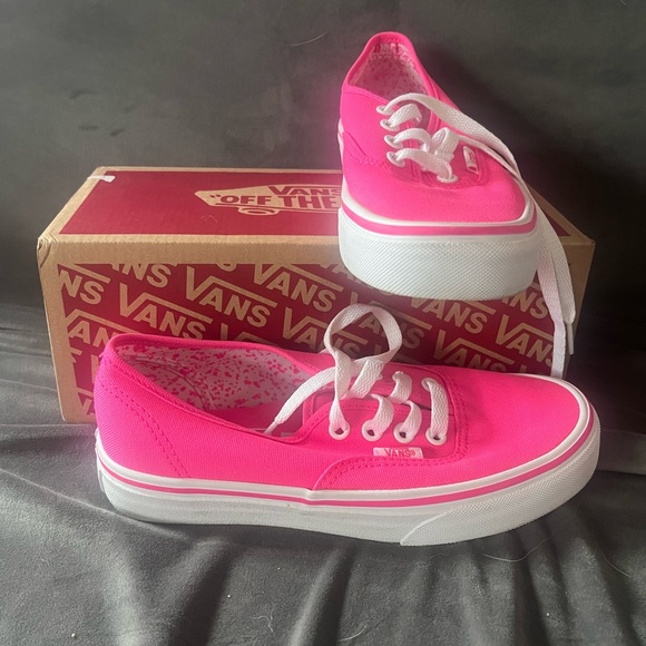 Neon pink diamond bottom Vans - Picture 4 of 4